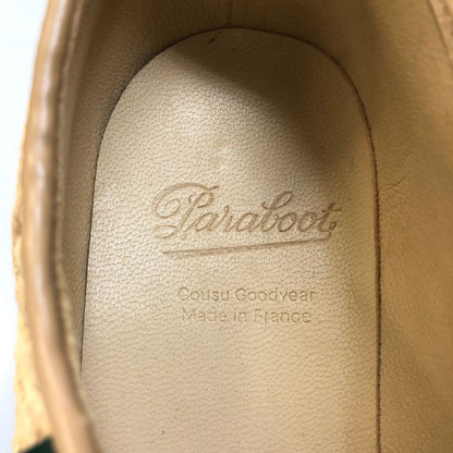 パラブーツ レザーシューズ ミカエル チロリアン ラフィア ベージュ サイズ5.5 メンズ PARABOOT MICHAEL  約24.5cm【LA】【中古】