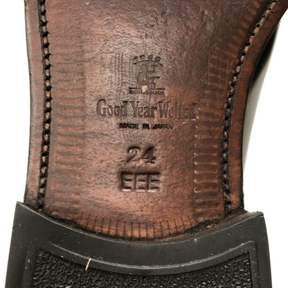 スコッチグレイン レザーシューズ アシュランス ストレートチップ 3526 ブラック メンズ サイズ24EEE SCOTCH GRAIN 約24.0cm【AFC1】