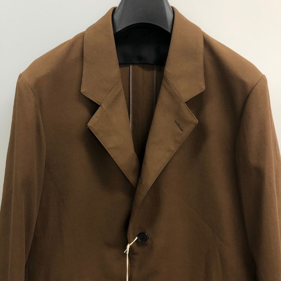 極美品◆マーカウェア  サックコート コットン テーラード ジャケットA26A16JK01C ブラウン メンズ サイズ1 MARKAWARE 【AFA16】