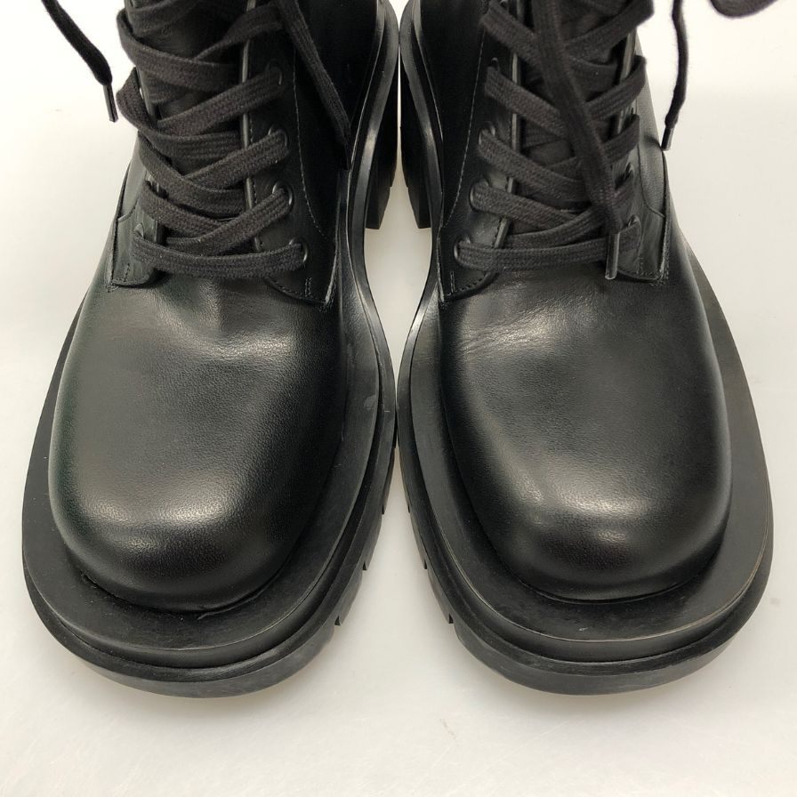 ボッテガヴェネタ ブーツ LUG ANKLE ブラック サイズ35 レディース BOTTEGA VENETA 約21.5cm【AFD4】