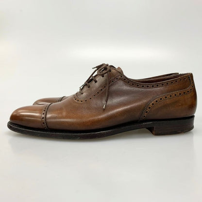 クロケット&ジョーンズ レースアップシューズ ハンドグレードライン エンデル ブラウン サイズUK7D CROCKETT&JONES ENDELL ビジネスシューズ 約25.5cm【LA】【中古】