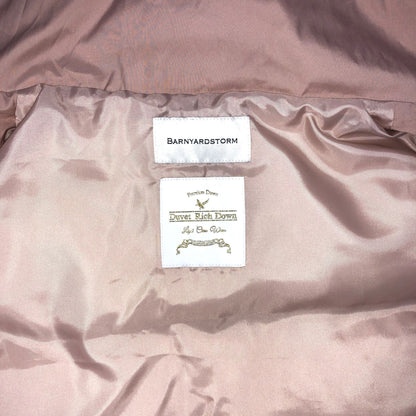 美品◆バンヤードストーム ダウンベスト ピンク系 レディース サイズ0 BARNYARDSTORM 【AFA10】