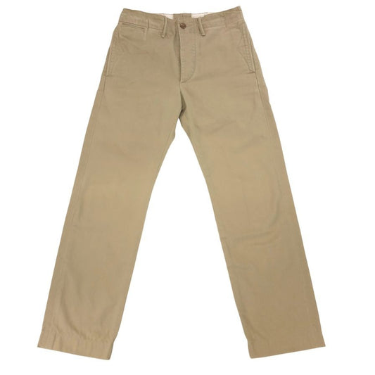 ダブルアールエル オフィサーズ パンツ トラウザー メンズ ベージュ サイズW28L30 RRL RALPH LAUREN 【AFB20】