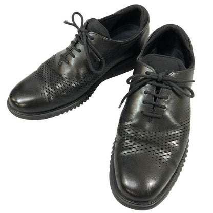 コールハーン レザースニーカー ゼログランド C23832 レーザーウィング メンズ ブラック サイズ9.5 COLE HAAN 約27.0cm【AFC49】