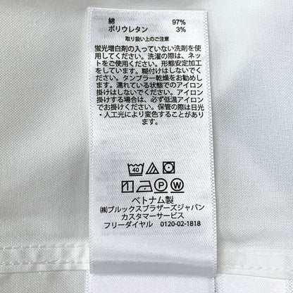 極美品◆ブルックスブラザーズ シャツ レギュラー 15-31 メンズ サイズ15 ホワイト BROOKS BROTHERS 【AFB38】