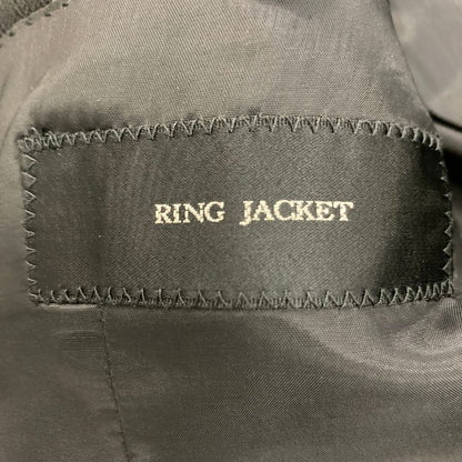 中古◆リングヂャケット 3Bテーラードジャケット ゼニア生地 日本製 サイズ＆素材不明 メンズ ネイビー RING JACKET 【AFB46】