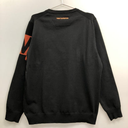 美品◆ニューバランス ゴルフ ニット クルーネック ブラック メンズ サイズ6 New Balance Golf 【AFA21】