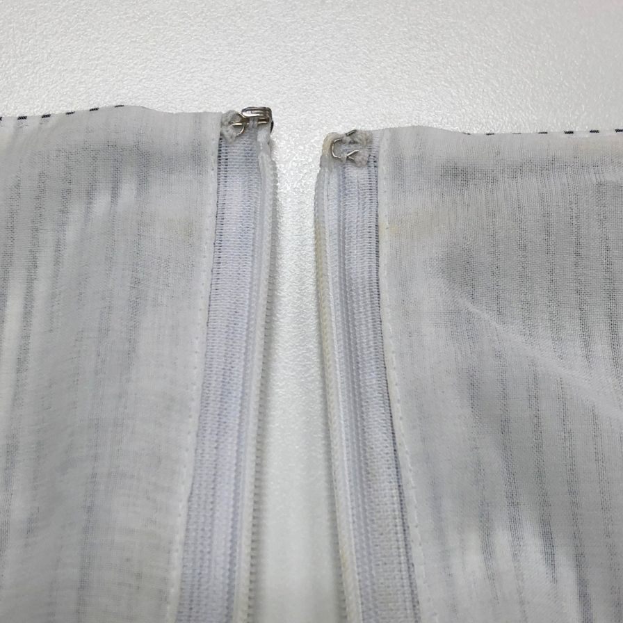 中古◆ルネ ティアード ノースリーブ ワンピース ストライプ リミテッド エディション 38 Rene 【AFB30】