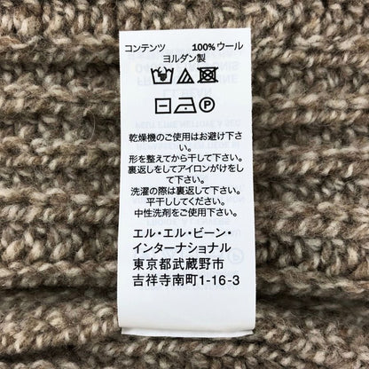 美品◆エルエルビーン カーディガン ニット クラシック ラグ 511548  メンズ ベージュ サイズM L.L.BEAN 【AFA23】