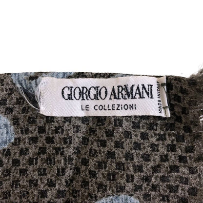 ジョルジオアルマーニ スカーフ 総柄 グレー系 GIORGIO ARMANI【AFI21】