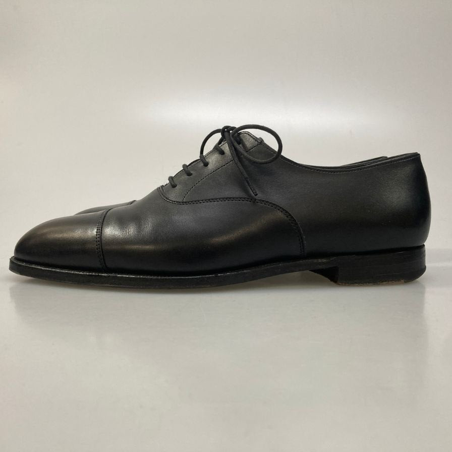 クロケット&ジョーンズ レザーシューズ ストレートチップ オードリー 377ラスト メンズ 6.5E ブラック系 29447 CROCKETT&JONES AUDLEY ビジネスシューズ 約25.5cm【LA】【中古】