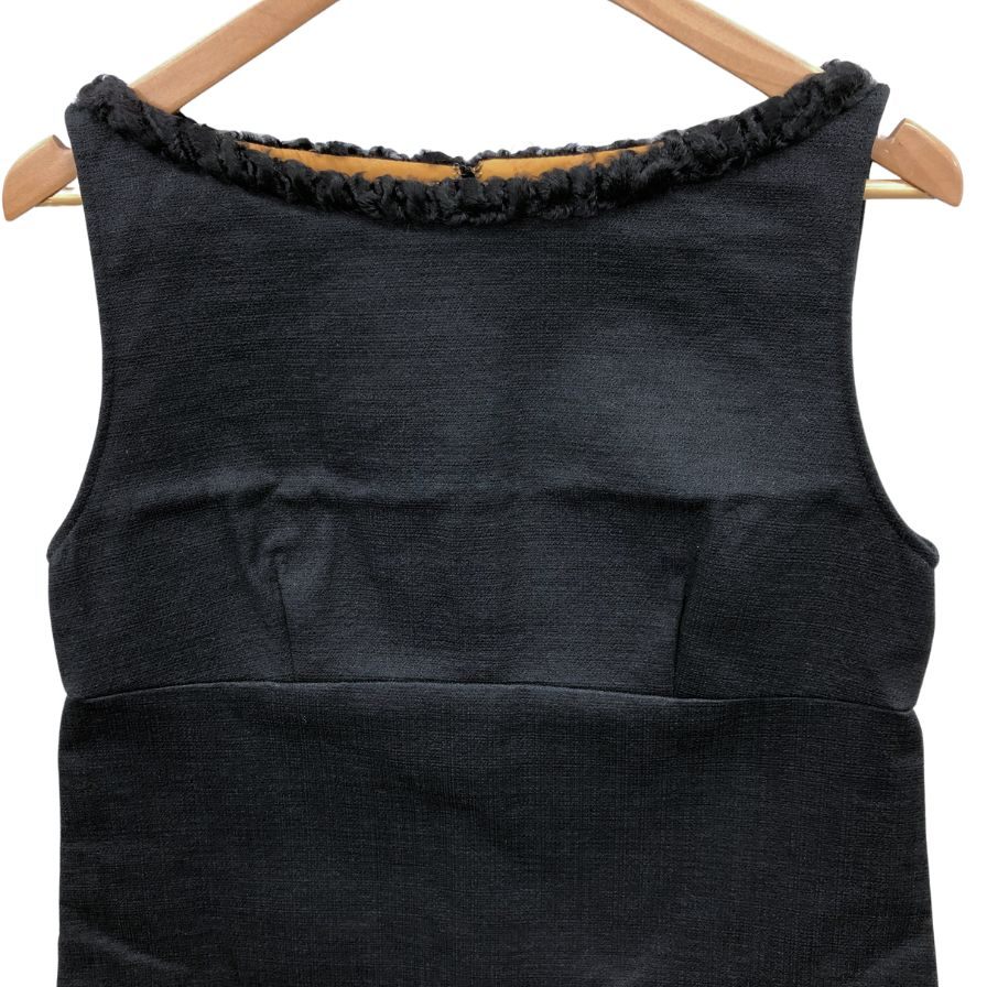 極美品◆ディースクエアード ノースリーブ ワンピース レディース サイズ42 ブラック S73CT0940 S42984 DSQUARED2 【AFB44】