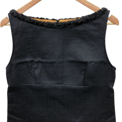 極美品◆ディースクエアード ノースリーブ ワンピース レディース サイズ42 ブラック S73CT0940 S42984 DSQUARED2 【AFB44】