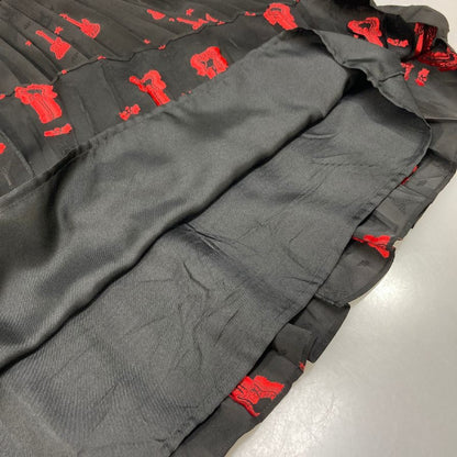 極美品◆サンローラン パリ ワンピース ギター刺繍 レディース サイズ38 Saint Laurent Paris 【AFB36】