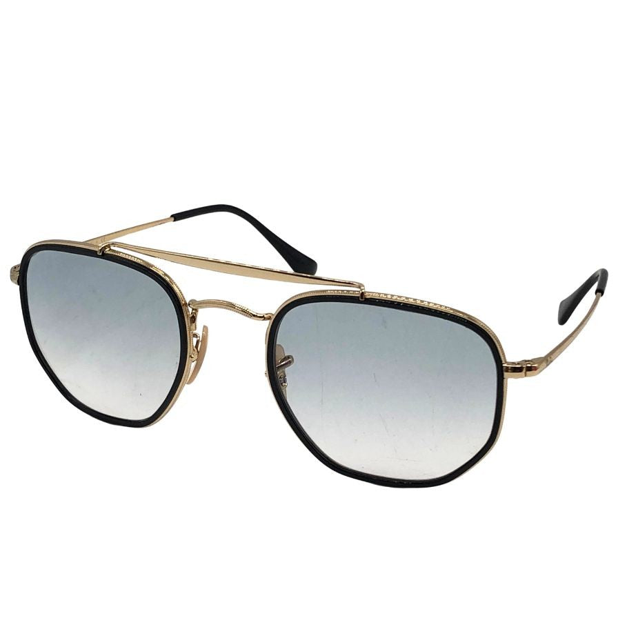 レイバン サングラス 度入り THE MARSHAL II ブラック×ゴールド レディース RB3648-M 9167/3F 52□23 145 2N Ray-Ban【AFI3】