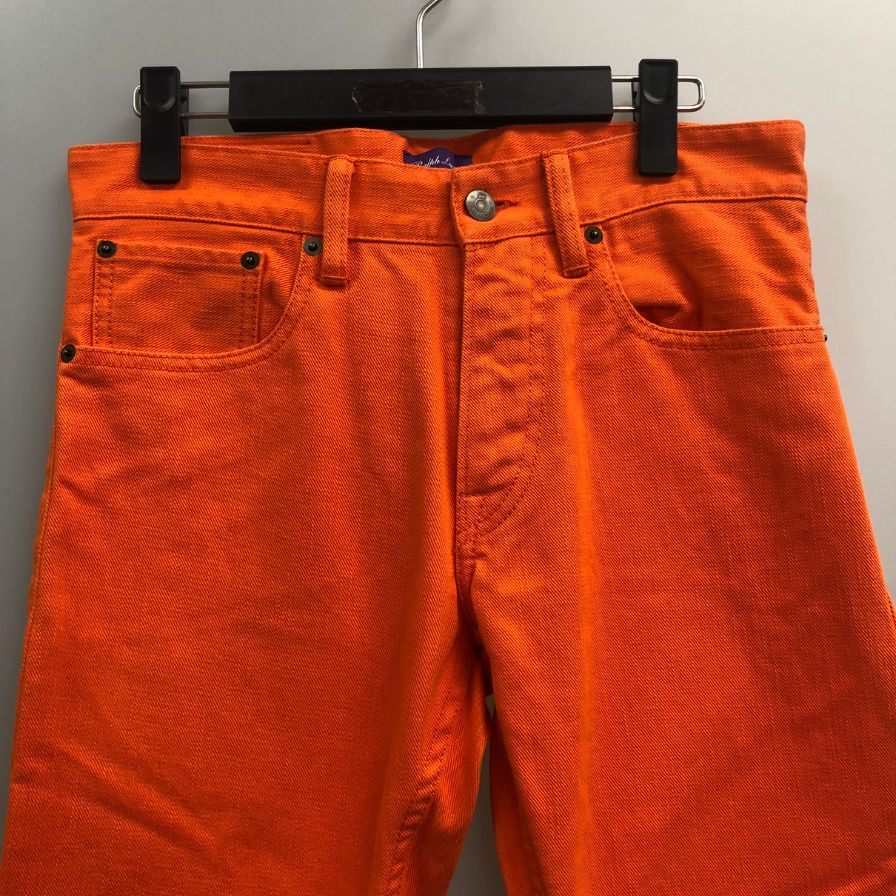 ラルフローレン デニムパンツ パープルレーベル レザータグ メンズ オレンジ  サイズ29/32 RALPH LAUREN 【AFB19】