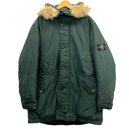 美品◆ストーンアイランド ダウンジャケット MICRO REPS DOWN メンズ カーキ系 サイズ3XL STONE ISLAND 【AFA6】