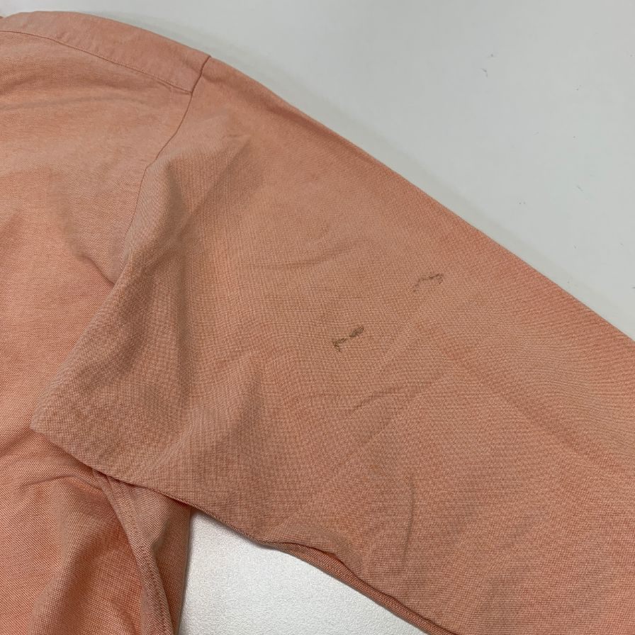 美品◆ポロ ラルフローレン バンドカラーシャツ 90s オールド ピンク メンズ サイズ15.5 Polo Ralph Lauren 【AFB1】