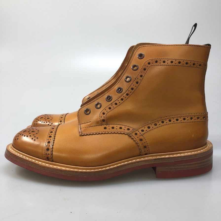 トリッカーズ M7046 ウィングチップ メンズ サイズ 7ハーフ ブラウン Tricker’ｓ ビジネスシューズ 約26.0cm【LA】【中古】