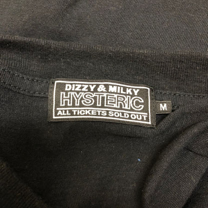 極美品◆ヒステリックグラマー 長袖Tシャツ HYSDEVIL ブラック メンズ サイズM HYSTERIC GLAMOUR 【AFB34】
