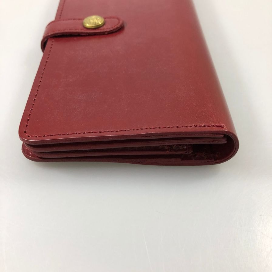 グレンロイヤル 長財布 ラウンドジップ ブライドルレザー レッド GLENROYAL【AFI1】