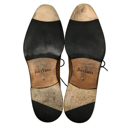 ベルルッティ レザーシューズ ホールカット 4アイレット 3503 ブラウン メンズ サイズ6 BERLUTI ビジネスシューズ 約24.5cm【LA】【中古】