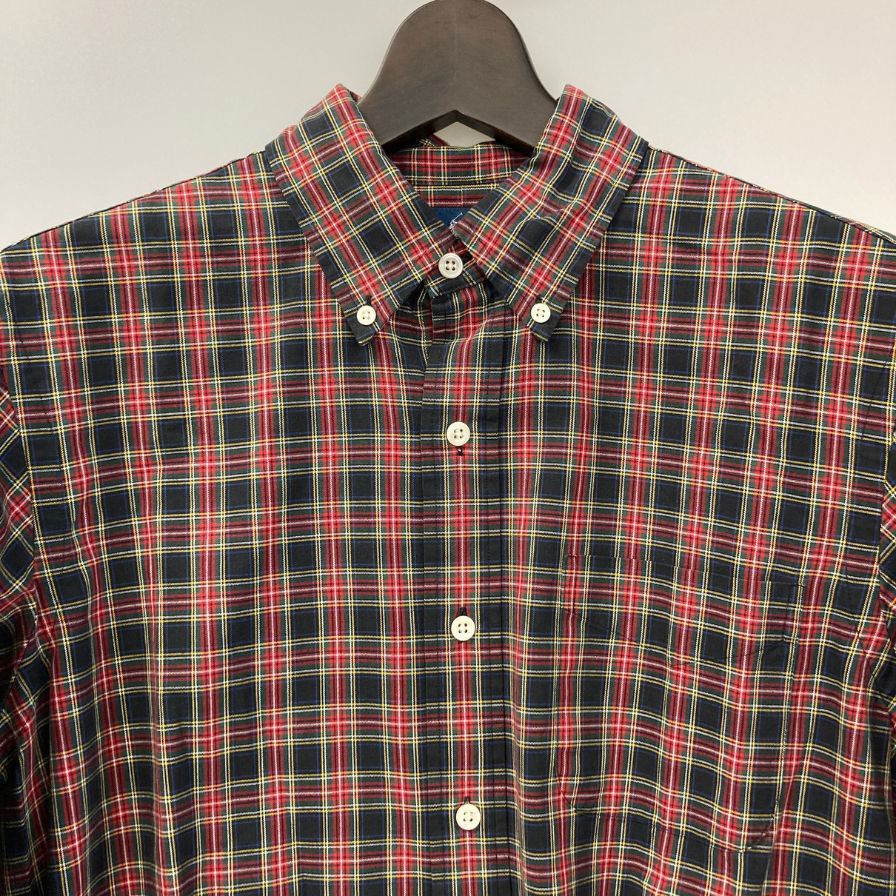 美品◆ラルフローレン ボタンダウンシャツ 90年代 チェック メンズ サイズM Ralph Lauren 【AFB25】