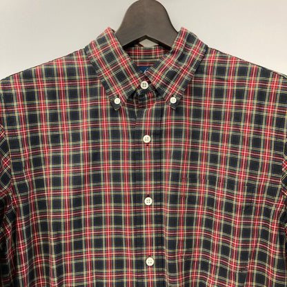 美品◆ラルフローレン ボタンダウンシャツ 90年代 チェック メンズ サイズM Ralph Lauren 【AFB25】