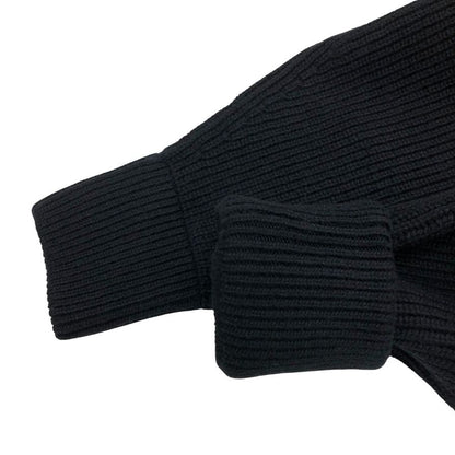 極美品◆ジバンシー ニット フード コート ダブルジップ レディース カシミア混 サイズXS ブラック 15A 0870 515 GIVENCHY 【AFB17】