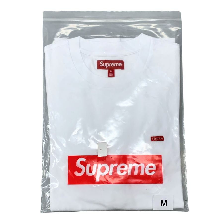 新品同様◆シュプリーム ミニボックス ロゴロンT 25ss メンズ ホワイト サイズM Supreme 【AFB27】