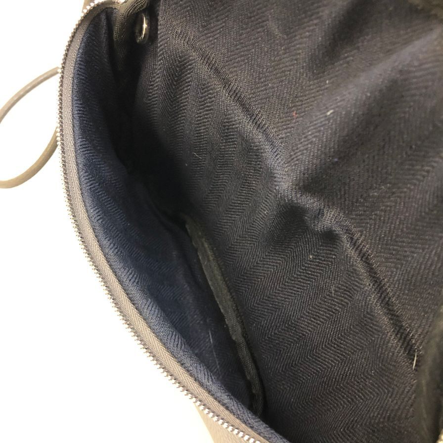 スージースベルト ミニショルダーバッグ グレインレザー ビスポーク メンズ グレー SUSIE SVELT【AFE9】