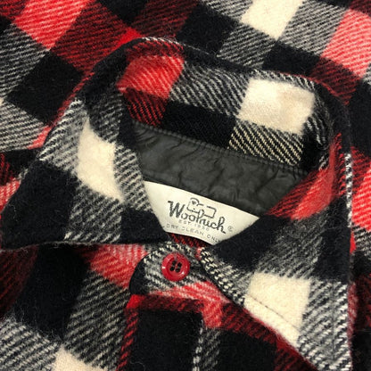 美品◆ウールリッチ シャツジャケット 70年代 三角タグ チェック ウール メンズ サイズS wool rich 【AFA16】