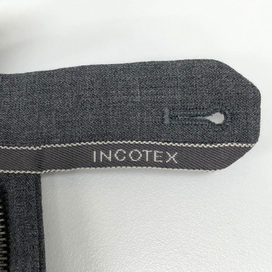 インコテックス パンツ スラックス ウール100% SUPER100'S SLIM FIT メンズ グレー サイズ44 Incotex 【AFB38】
