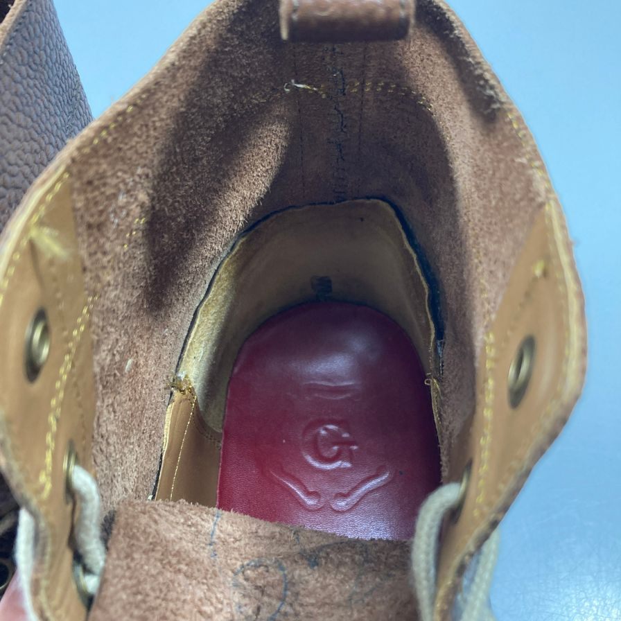 グレンソン ダックブーツ ブラウン サイズ不明 UK7相当 GRENSON 約26.0cm【AFC47】
