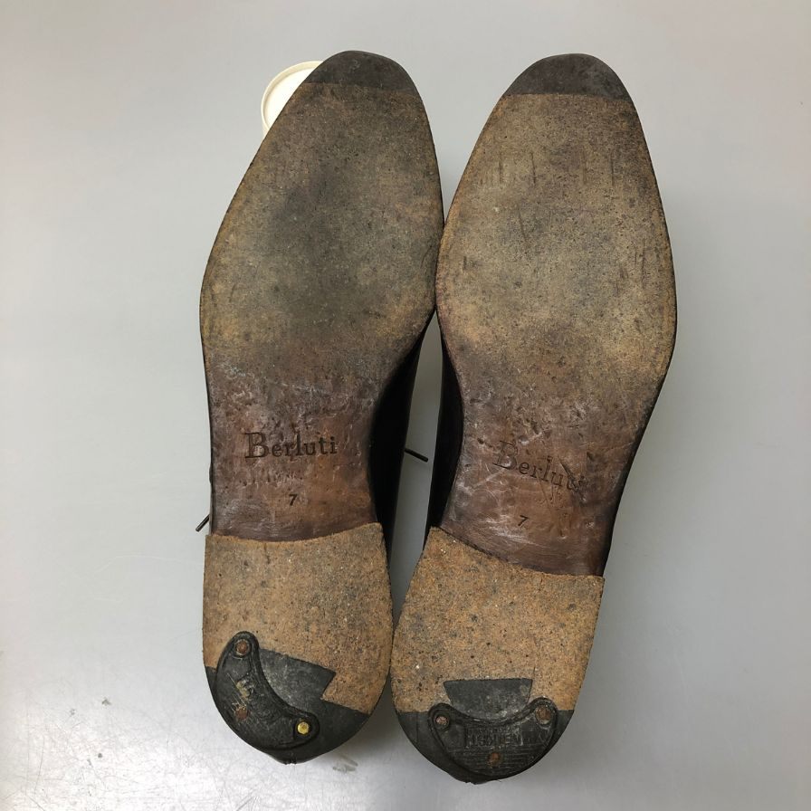 ベルルッティ オルガ期 カリグラフィ ラピエセ ルプリゼ シューズ パープル メンズ サイズ7  Berluti 約25.5cm【AFC35】