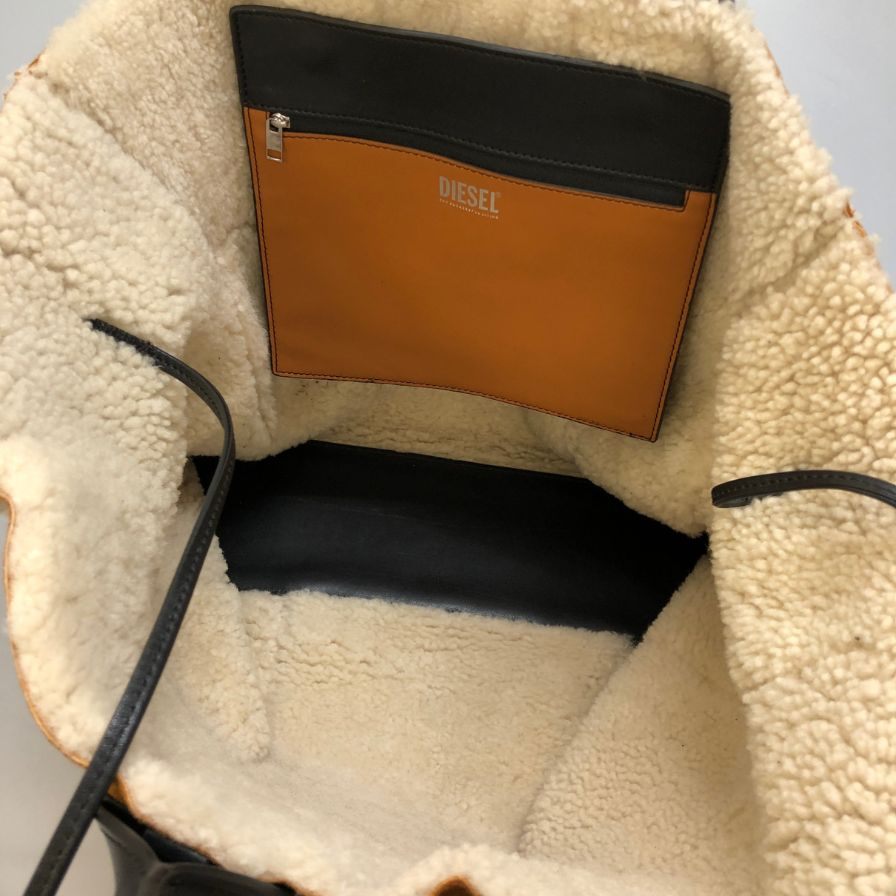 ディーゼル ボア トートバッグ ロゴシャーム付 ユニセックス ブラウン DIESEL【AFE9】