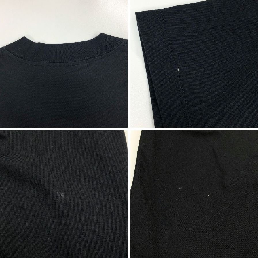 美品◆ジルサンダー 半袖Tシャツ モックネック オーバーサイズ ブラック メンズ サイズL JIL SANDER 【AFB4】