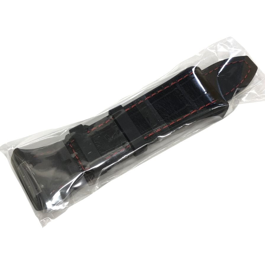 フランクミュラー ヴァンガード V45用 クロコ ラバーバンド メンズ ブラック×レッド FRANCK MULLER【AFI14】