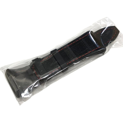 フランクミュラー ヴァンガード V45用 クロコ ラバーバンド メンズ ブラック×レッド FRANCK MULLER【AFI14】