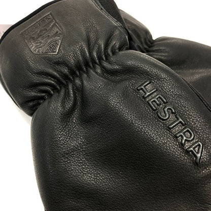 ヘストラ グローブ レザー 3フィンガ― ゴアテックス ミトン メンズ ブラック サイズ10  HESTRA【AFI1】【中古】