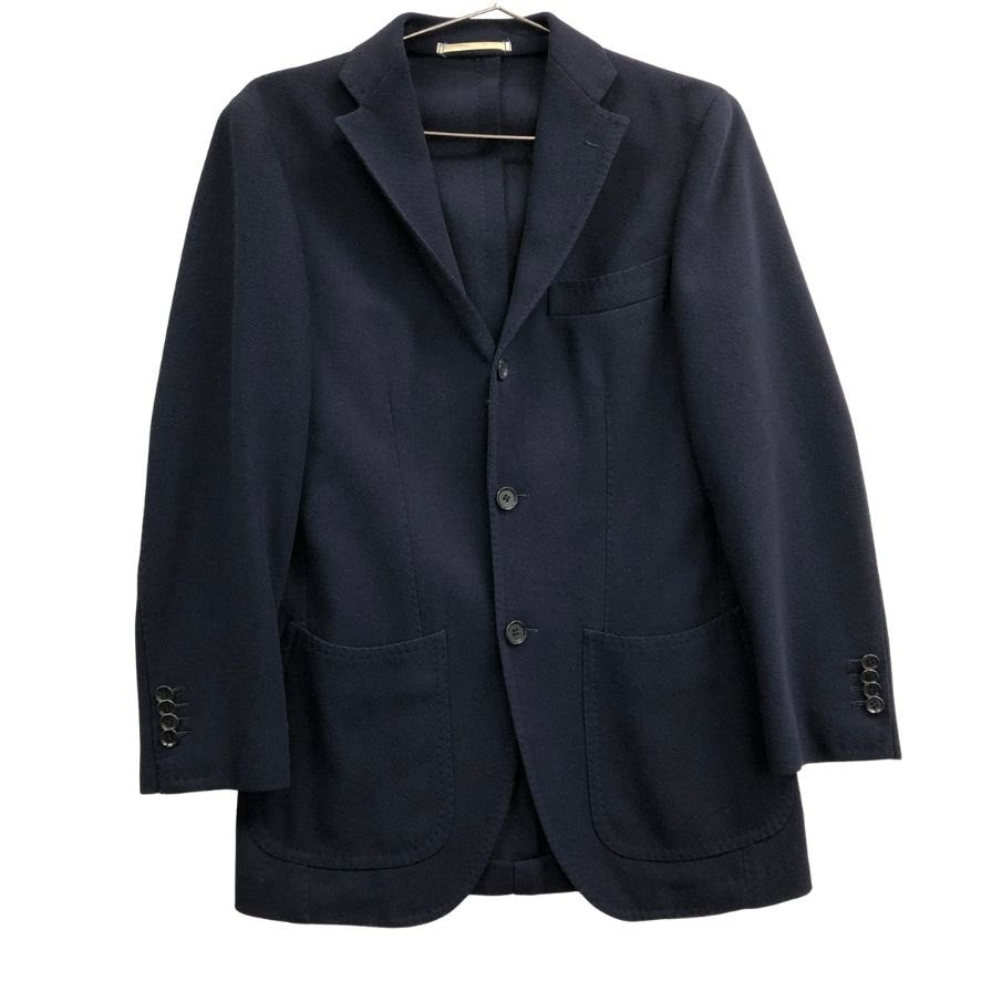 極美品◆リングヂャケット 3B ジャケット 春夏用 ウール メンズ サイズ44 ネイビー RING JACKET 【AFA8】