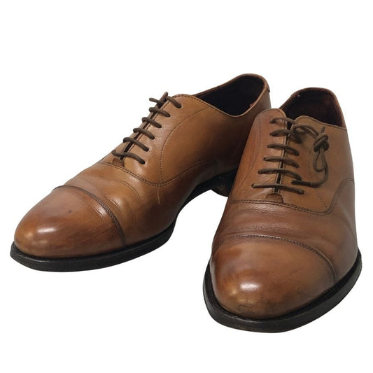 グレンソン ストレートチップ カーフ 6321 ブラウン サイズUK7.5EE GRENSON 約26.0cm【AFC30】