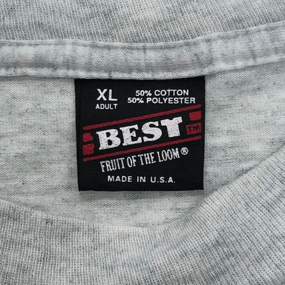 美品◆フルーツオブザルーム Tシャツ 90年代 USA製 グレー メンズ サイズ XL FRUIT OF THE LOOM 【AFB41】