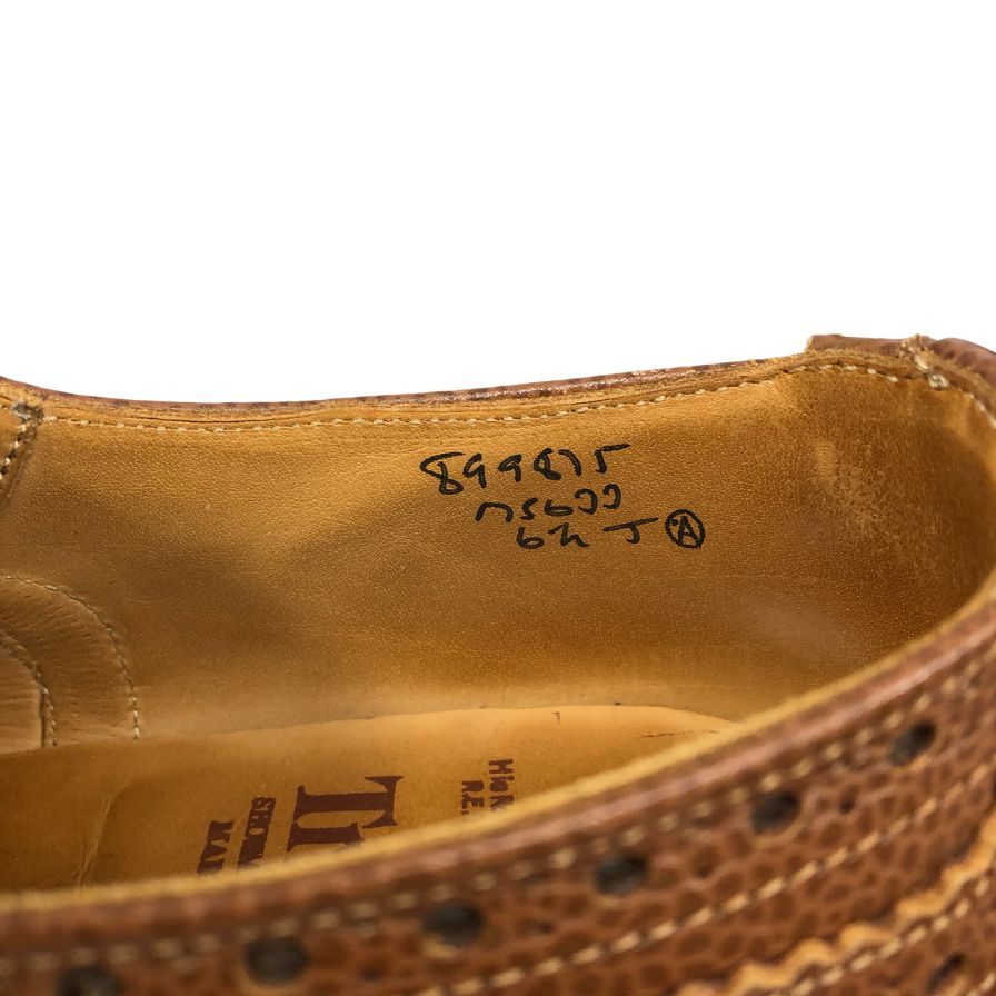トリッカーズ バートン グレインレザー メンズ  ブラウン サイズUK6.5 Tricker's ビジネスシューズ 約25.0cm【LA】【中古】