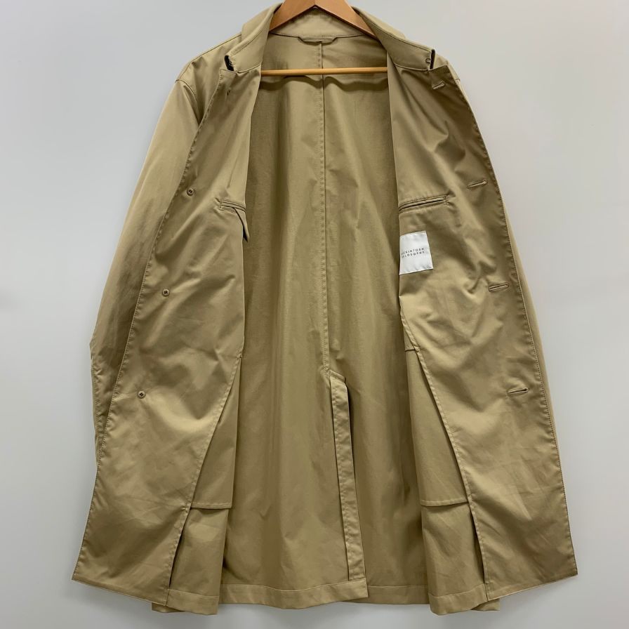 美品◆マッキントッシュフィロソフィー ステンカラーコート H1C50-735-45 フード欠損 サイズ42 メンズ ベージュ MACKINTOSH PHILOSOPHY 【AFB6】