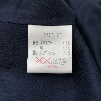 美品◆ルネ ワンピース パフスリーブ 半袖 プルオーバー ジップ ネイビー レディース サイズ38 Rene 【AFB30】