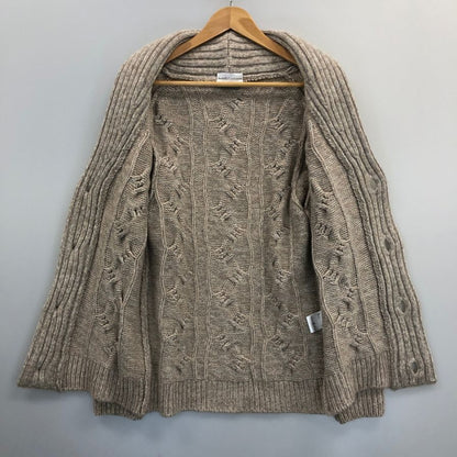 美品◆セッテフィーリカシミア ウールカシミヤショール ユニセックス サイズ 44 ベージュ Settefili Cashmere 【AFB4】