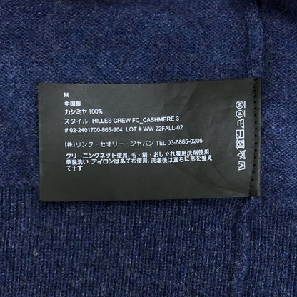 中古◆セオリー ニットセーター カシミア 100% クルーネック ブルー メンズ サイズM Theory 【AFB4】