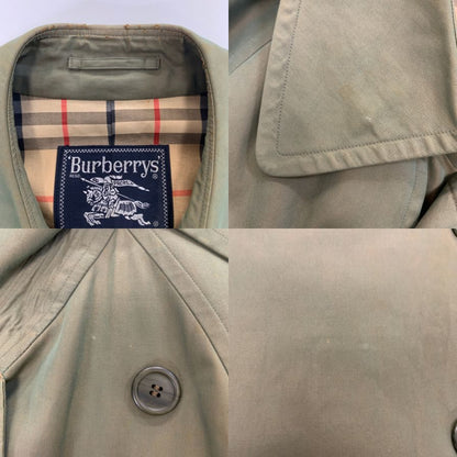 中古■バーバリー トレンチコート 90 旧タグ 玉虫色 メンズ サイズM Burberry 【AFA24】