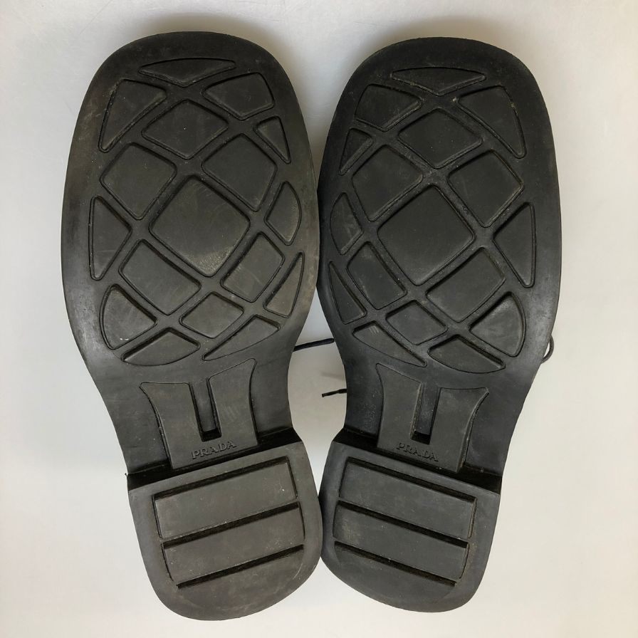 プラダ スクウェアトゥ  厚底 シューズ 996 B 99  メンズ サイズ 8ハーフ  PRADA 約26.5cm【AFC4】